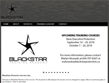 Tablet Screenshot of blackstarprotection.ca